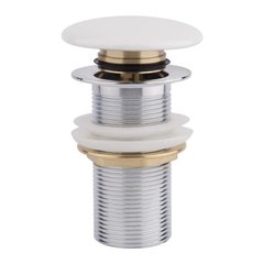 Донный клапан для раковины Q-tap F008 WHI Pop-up1
