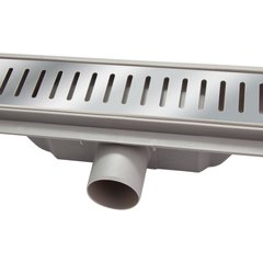 Трап линейный с сухим затвором Q-tap Dry FA304-700 с нержавеющей решеткой 700х73 выпуск 501